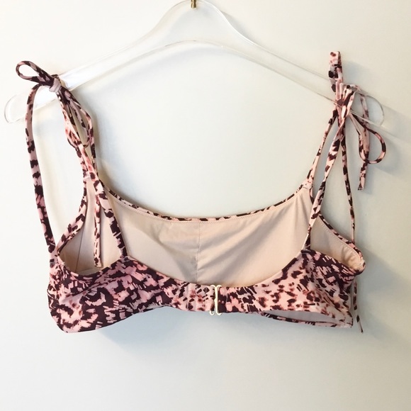 NWOT Chelsea 28 Easy Retro Tie Strap Bikini Top - L - Picture 5 of 9